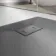 Berlin Rectangular Dark Grey Slate Effect SMC Composite Shower Tray 1800x800mm