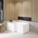 L Shaped 1500 Shower Bath - Left Handed