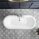 Grosvenor 1800mm Roll Top Bath - Black Ball Feet