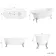 Grosvenor 1800mm Roll Top Bath - Chrome Claw Feet