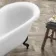 Tonbridge 1750mm Roll Top Bath - Black Ball Feet