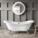 Tonbridge 1600mm Roll Top Bath - Chrome Ball Feet