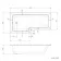 L Shaped 1700 Shower Bath with Front Panel & 4mm Fixed Screen with Rail - Left Handed