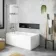 Dover 1600x750 Keyhole Shower Bath & 6mm Easy Clean Screen