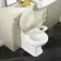 Hudson Traditional Back To Wall Toilet With Chalk White Wooden Seat