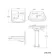 Hudson Traditional High-Level Toilet With Graphite Grey Seat & Pedestal Basin - Single Tap Hole