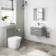 Avon Stone Grey Wall Hung Basin Drawer Vanity 600mm