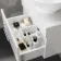 Avon Gloss White Wall Hung Drawer Vanity with Oval Counter Top Basin 600mm