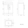 Avon Stone Grey Vanity with Marble Top & Curved Counter Top Basin 600mm