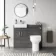 Harper Charcoal Elm Vanity with Semi Recessed Basin 500mm