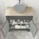 Lucia Graphite Grey Cabinet with Oak Effect Top 840mm - Excludes Counter Top Basin