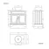 Lucia Inky Blue Vanity with Oak Effect Top & Round Counter Top Basin 840mm