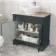 Lucia Inky Blue Vanity with Oak Effect Top & Oval Counter Top Basin 840mm