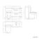 Avon Gloss White Combination Basin Drawer and Aruba Toilet 1100mm - Black Accents - Right Handed