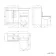 Avon Stone Grey Combination Vanity Basin and Aruba Toilet 1000mm - Black Accents