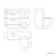 Avon Stone Grey Combination Basin Drawer and Aruba Toilet 1100mm - Black Accents - Left Handed