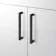 Harper Gloss White Basin Vanity and Back To Wall Toilet Unit 1200mm - Black Accents