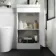 Avon Gloss White Combination Vanity Basin and Boston Toilet 950mm - Black Accents
