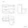 Avon Gloss White Combination Basin Drawer and Boston Toilet 1100mm - Black Accents