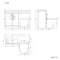 Avon Gloss White Combination Vanity Basin and Boston Toilet 1100mm - Black Accents - Left Handed