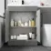 Avon Stone Grey Combination Vanity Basin and Boston Toilet 1100mm - Black Accents - Left Handed