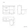 Avon Stone Grey Combination Basin Drawer and Boston Toilet 1100mm - Black Accents - Left Handed