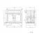 Lucia Midnight Green Vanity with Oak Effect Top & Oval Counter Top Basin 840mm