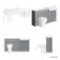Monaco Dove Grey Combination Vanity Basin with Marble Top and Seattle Toilet 1500mm - Brushed Brass Accents