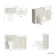 Monaco Chalk White Combination Vanity Basin and Seattle Toilet 1200mm - Brushed Brass Accents