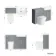 Monaco Dove Grey Combination Vanity Basin and Boston Toilet 1200mm - Brass Knurled Handles