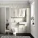 Monaco Chalk White Combination Vanity Basin and Seattle Toilet 1200mm - Brass Knurled Handles