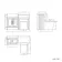 Monaco Graphite Grey Combination Vanity Traditional Basin and Boston Toilet 1200mm - Brass Knurled Handles