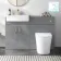 Harper Stone Grey Combination Vanity Basin and Tucson Toilet 1200mm - Brushed Brass Accents