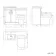 Mersey Gloss White Combination Vanity Basin and Miami Toilet 1000mm - Black Accents