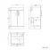 Mersey Gloss White Combination Vanity Basin and Miami Toilet 1000mm - Black Accents