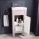 Bermuda Cashmere Pink Cloakroom Basin Vanity 400mm