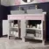 Bermuda Cashmere Pink Cabinet with Marble Top 1200mm (Excludes Basin) - Brass Knurled Handles