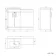 Mersey Gloss White Basin Vanity and Back To Wall Unit 1000mm (Excludes Toilet) - Black Accents