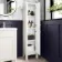 Bermuda Chalk White Floor Standing Tall Cabinet 1500x350mm