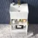 Havana Fluted Coastal White Combination Vanity Basin and Aruba Toilet 1000mm - Brushed Brass Accents