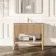Maru Oak Carrara Marble Vanity Unit & Undermount Basin 1000mm