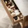 Maru Oak Wood Grain Vanity Cabinet 1000mm with Carrara Marble Top - Basin Not Included