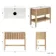 Maru Oak Wood Grain Vanity Cabinet 1000mm with Carrara Marble Top - Basin Not Included