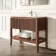 Maru Walnut Carrara Marble Vanity Unit & Undermount Basin 1000mm