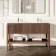 Maru Walnut Carrara Marble Vanity Unit & Undermount Basin 1400mm