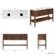Maru Walnut Wood Grain Vanity Cabinet 1400mm with Carrara Marble Top - Basin Not Included