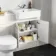 Monaco Cotton White Combination Vanity Basin and Miami Toilet 1200mm