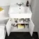 Monaco Cotton White Combination Vanity Basin and Miami Toilet 1200mm