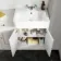 Monaco Cotton White Combination Vanity Basin and Miami Toilet 1500mm