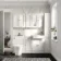 Monaco Cotton White Combination Vanity Basin and Tucson Toilet 1500mm